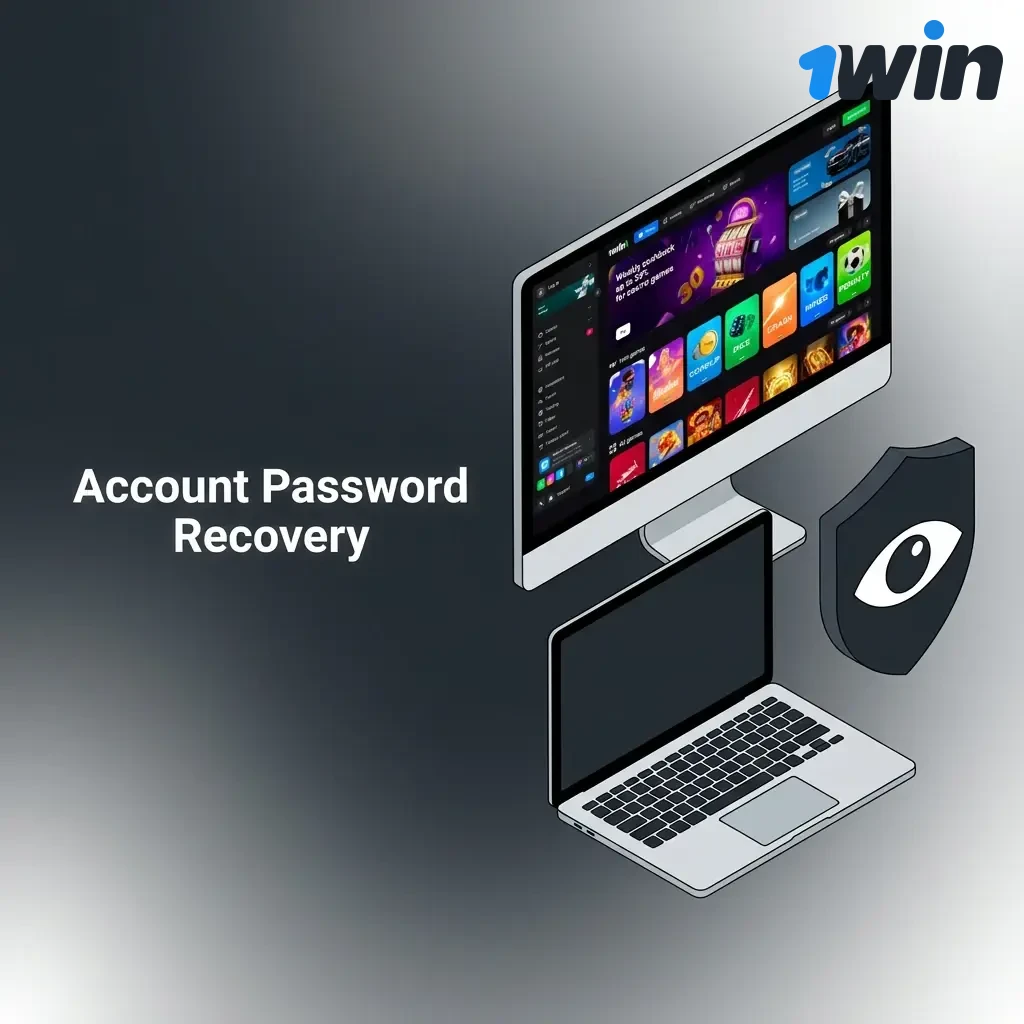 Step-by-step account password recovery guide showing forgot password link, email or SMS reset, and setting a new password