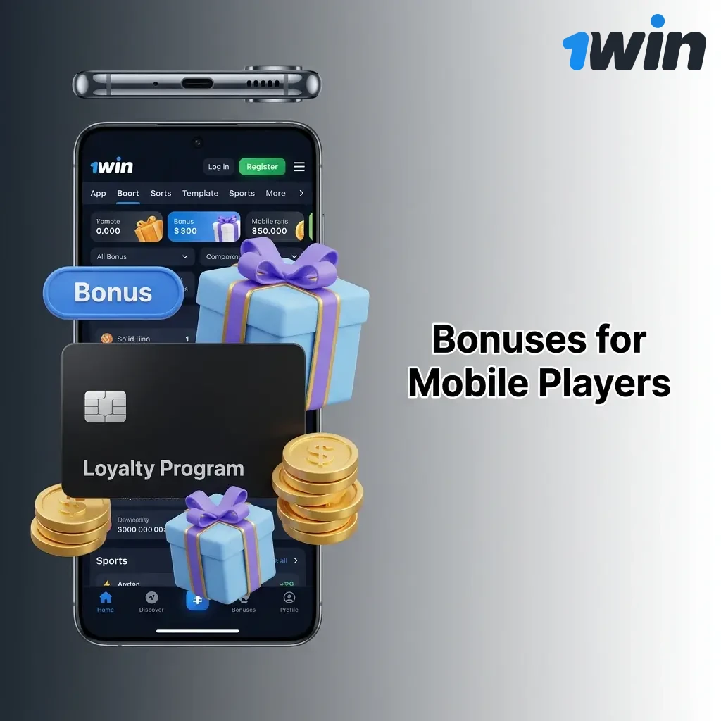 1win mobile app bonuses for Indian players including tiered welcome deposit match and Express Bet accumulator promotion