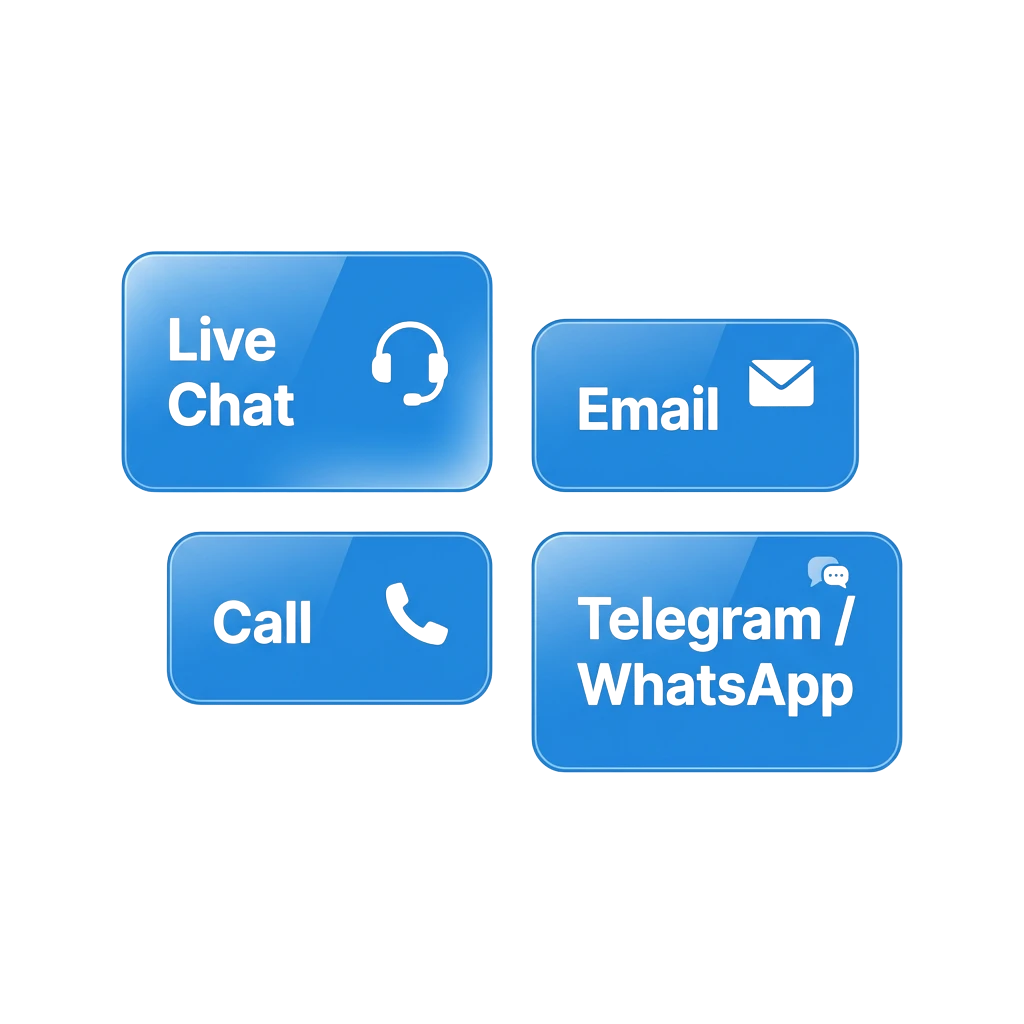 1win India customer support team available 24/7 via live chat, email, phone, and Telegram in English and Hindi