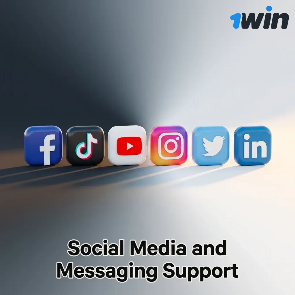 1win India social media and messaging support channels including Telegram WhatsApp and Facebook for player assistance