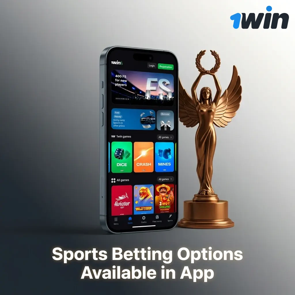 1win app sports betting options including cricket, football, kabaddi, tennis, basketball, esports and more for Indian players