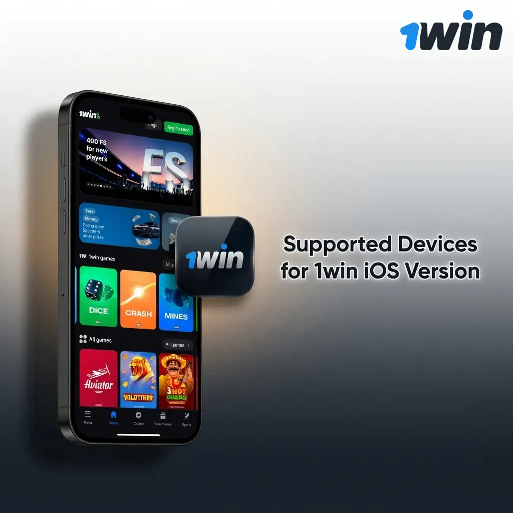 1win iOS PWA compatible devices including iPhone 15, 14, 13, 12, SE and iPad models running iOS 12 or above