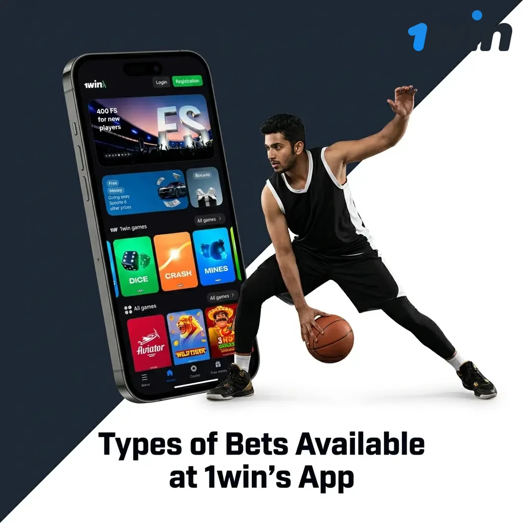 Types of bets at 1win app: Single, Accumulator, Express, System, and Live In-Play bets explained